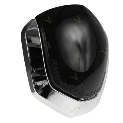 Czarna pokrywa z chromem ZT63