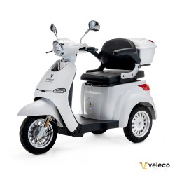 Veleco CRISTAL : scooter de mobilité 3 roues avec éclairage LED complet