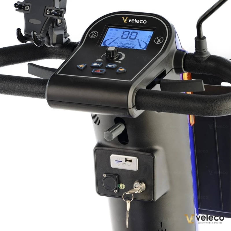 Veleco LOOPER : scooter de mobilité facile à utiliser avec éclairage LED