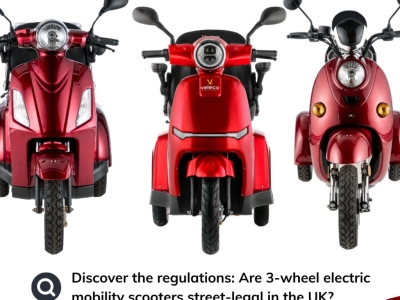 Are 3-wheel electric mobility scooters for adults street legal?
