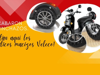 Se acabaron los pinchazos: ¡ya están aquí los neumáticos macizos Veleco!