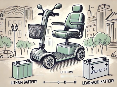 ¿Cuál es la mejor opción para tu scooter de movilidad: batería de litio o de plo