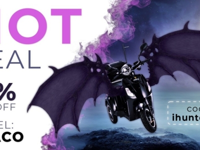 Elderly & disabled mobility scooter in hot season